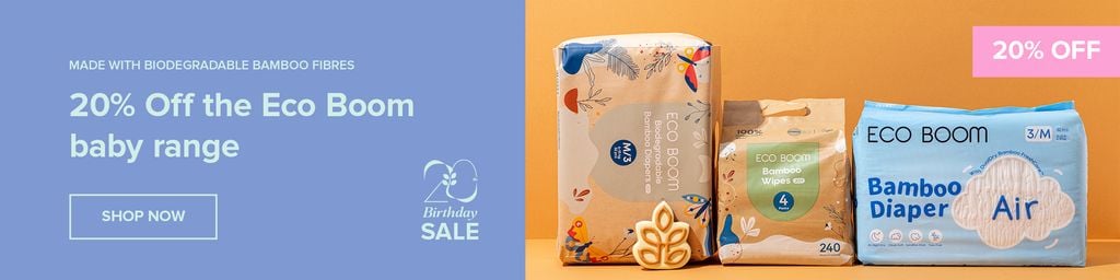 20% Off Eco Boom Bamboo Baby Range